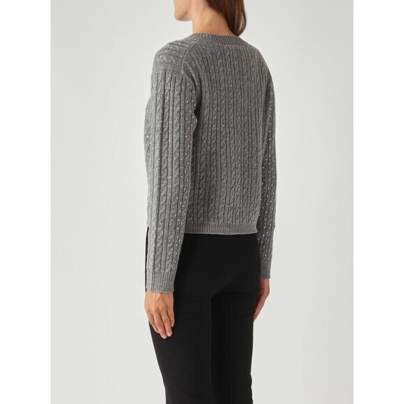 Max Mara Ussuri Cable Knit Sweater In Virgin Wool - NWT